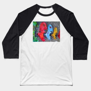 Abstract faces (ben heine) Baseball T-Shirt